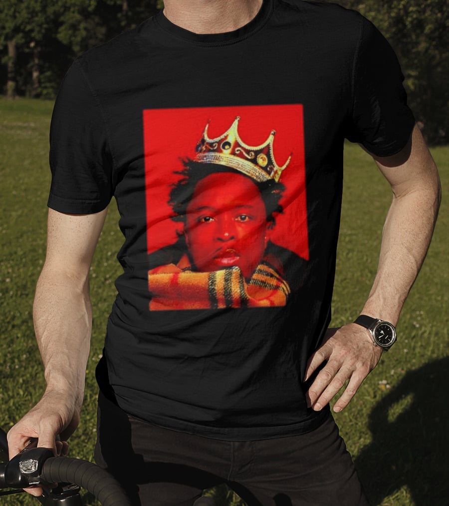 Notorious B.I.G. King Of New York Crowned Burberry Scarf T-Shirt