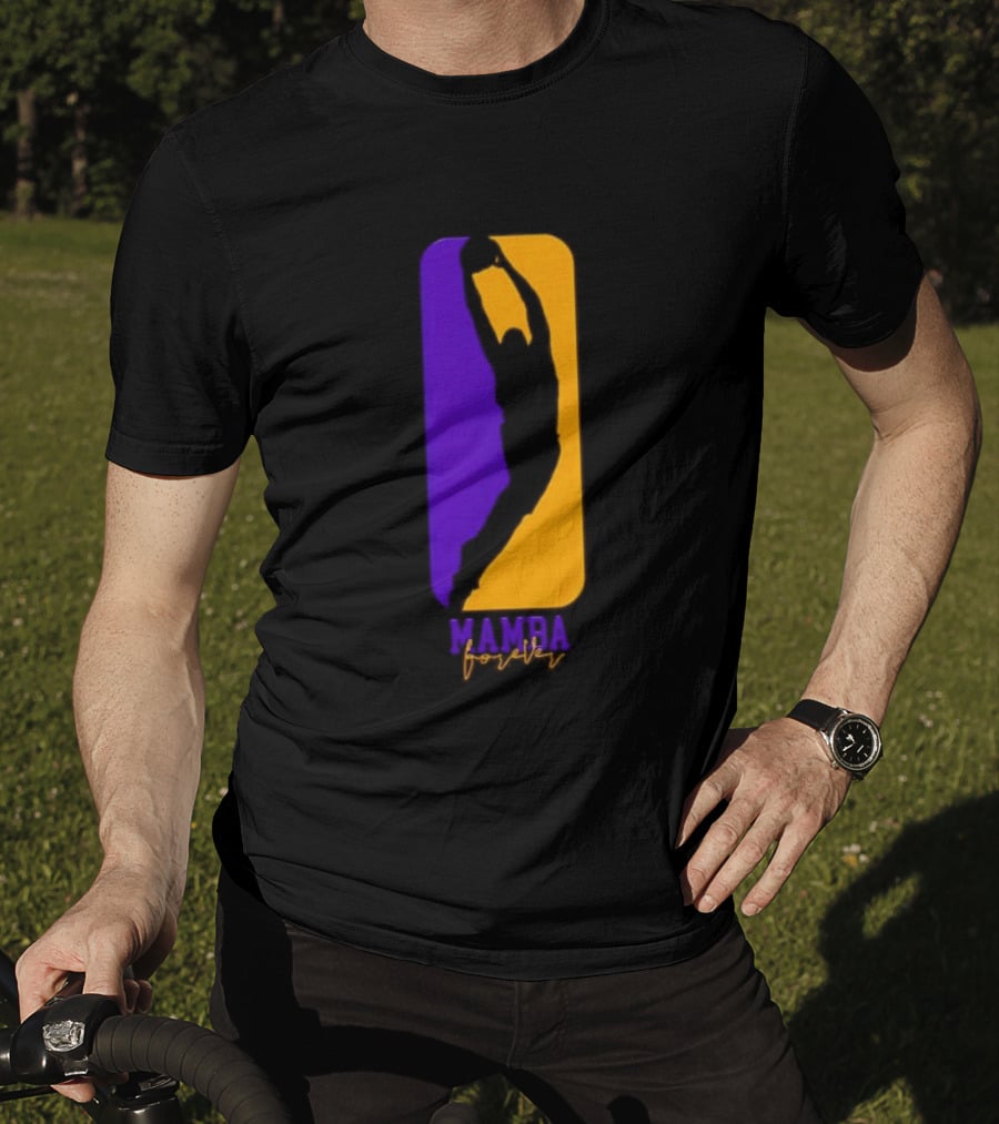 Mamba Forever Purple Gold Basketball Legend T-Shirt