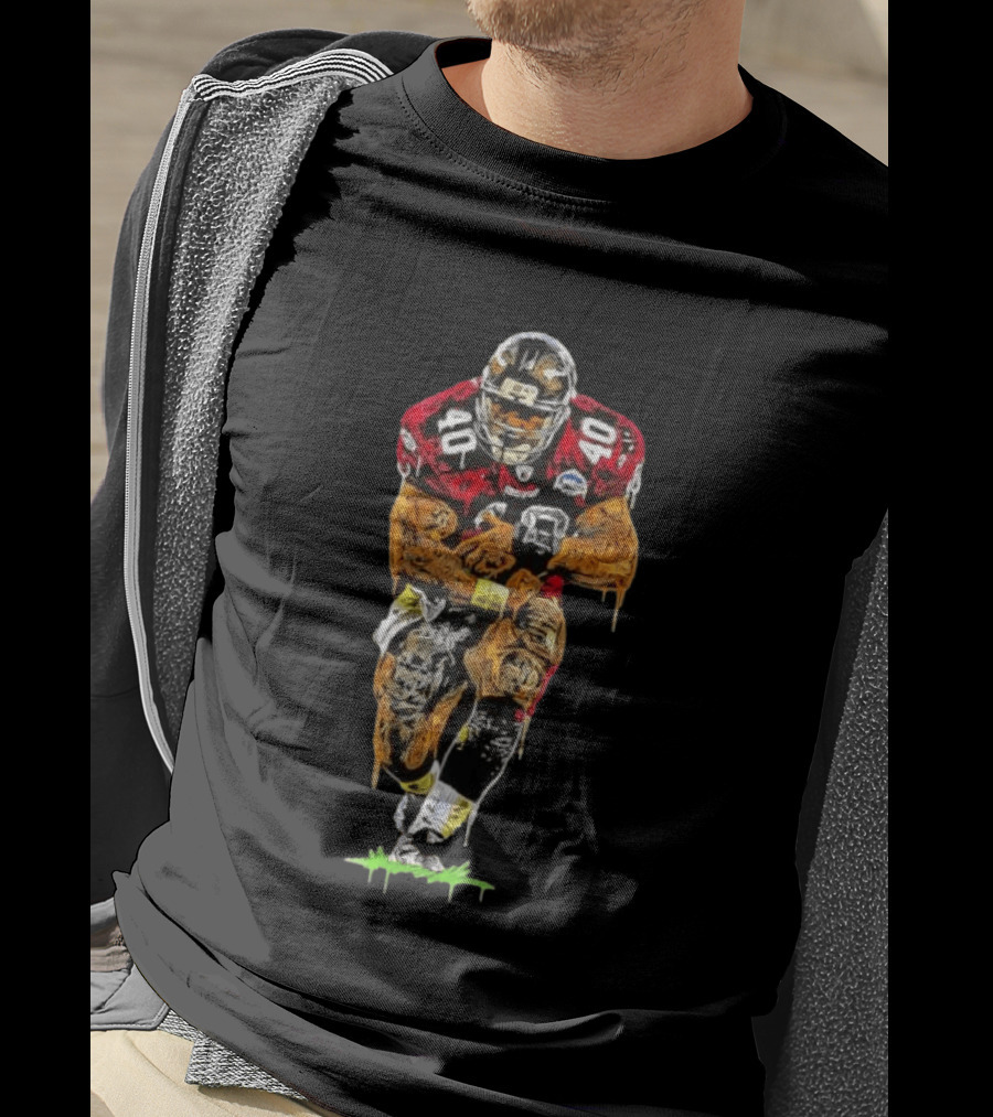 Troy Trojans Baseball Original A Train Football Player T-Shirt