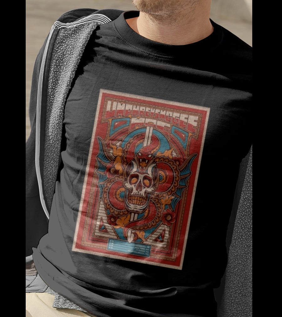 Umphrey's McGee Moe Tour 2026 Skull And Snake T-Shirt