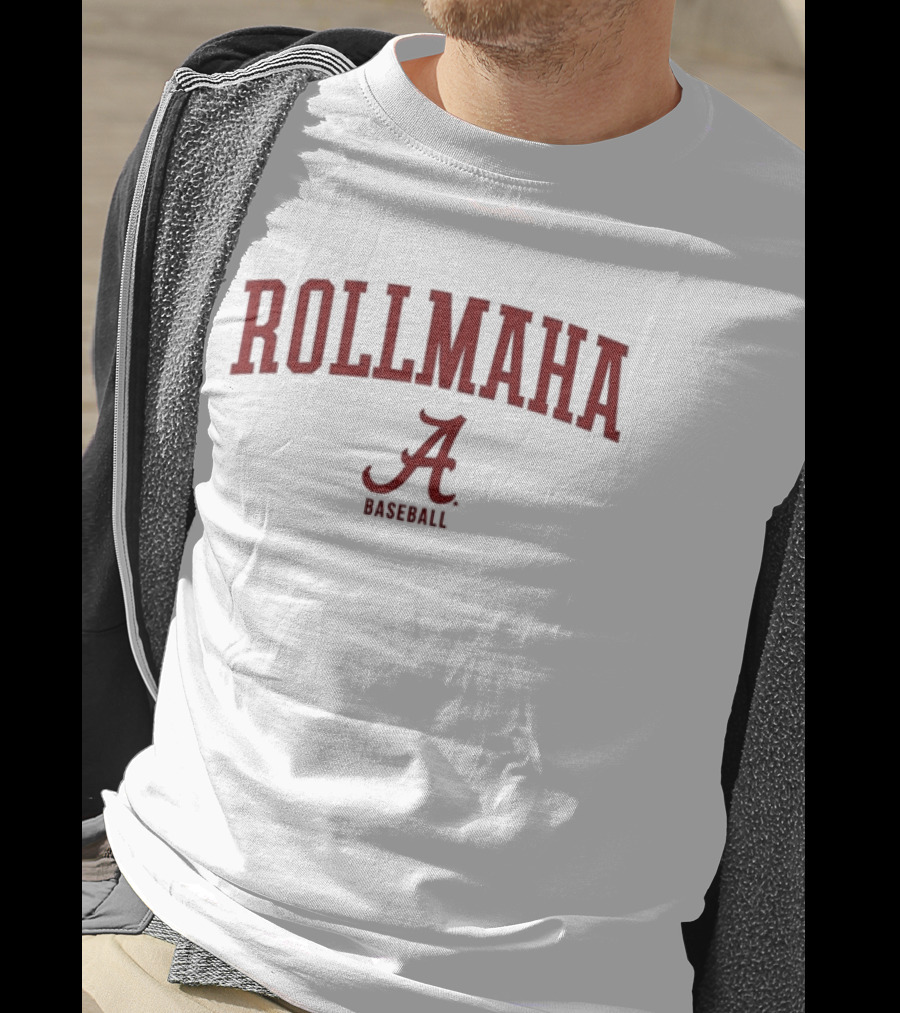 Alabama Crimson Tide Rollmaha Baseball Script A T-Shirt