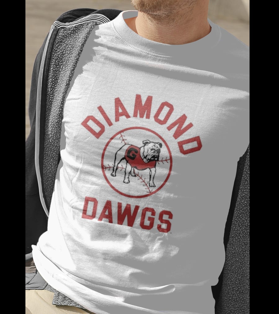 Georgia Bulldogs Diamond Dawgs Baseball Team Bulldogs G T-Shirt