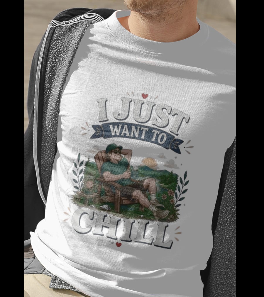 I Just Want To Chill Sunset Relaxation Scene T-Shirt