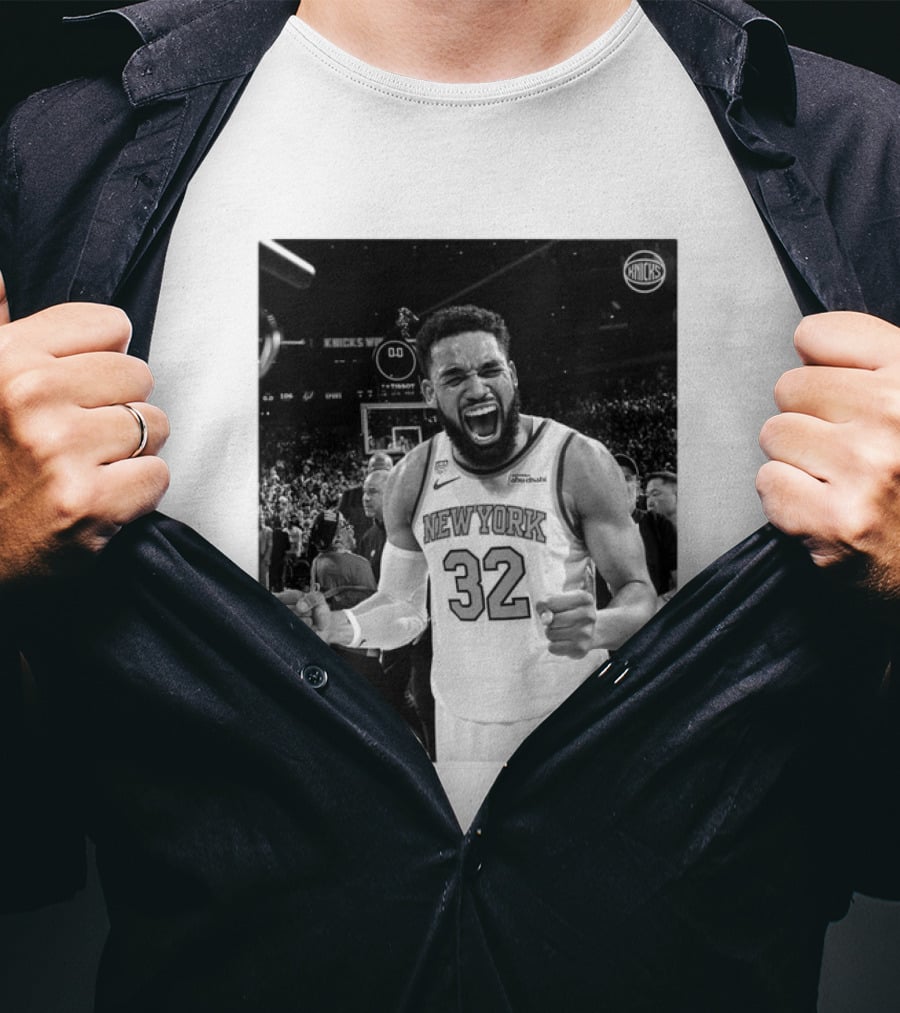Knicks Nation Loud And Proud New York Basketball Karl Anthony Towns Celebration T-Shirt
