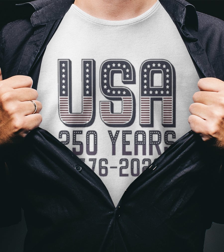 USA 250 Years 1776 2026 Patriotic Semiquincentennial Anniversary T-Shirt