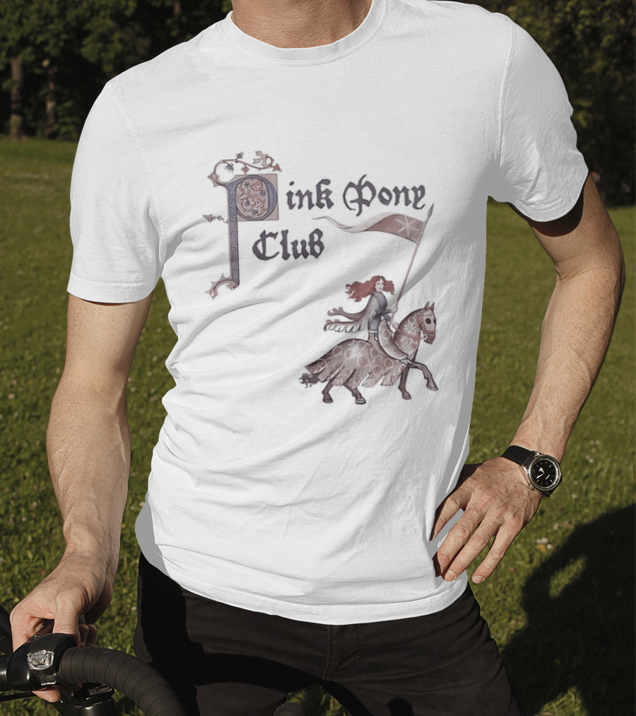 Pink Pony Club Chappell Roan Medieval Horse Rider T-Shirt