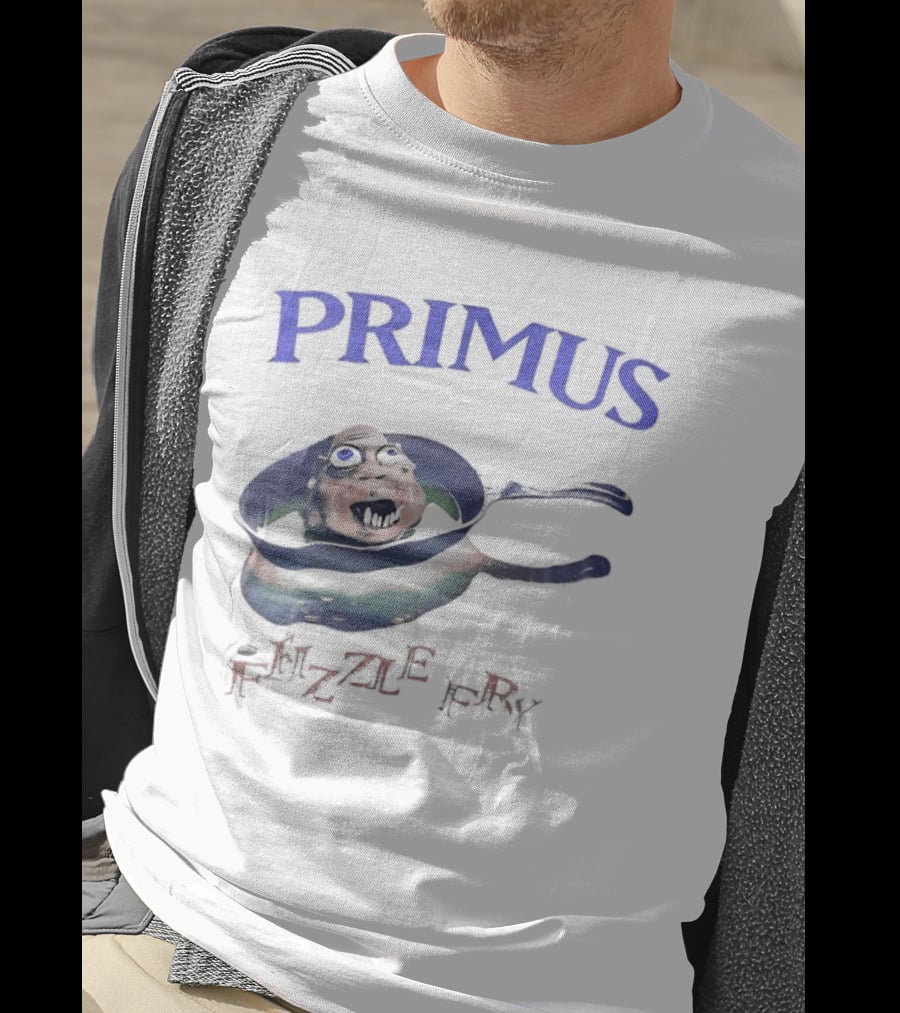 PRIMUS Frizzle Fry Album Art Pan With Face T-Shirt