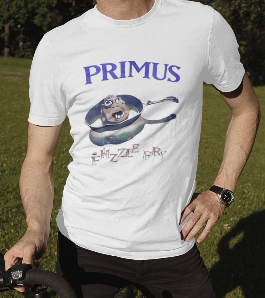 PRIMUS Frizzle Fry Album Art Pan With Face T-Shirt