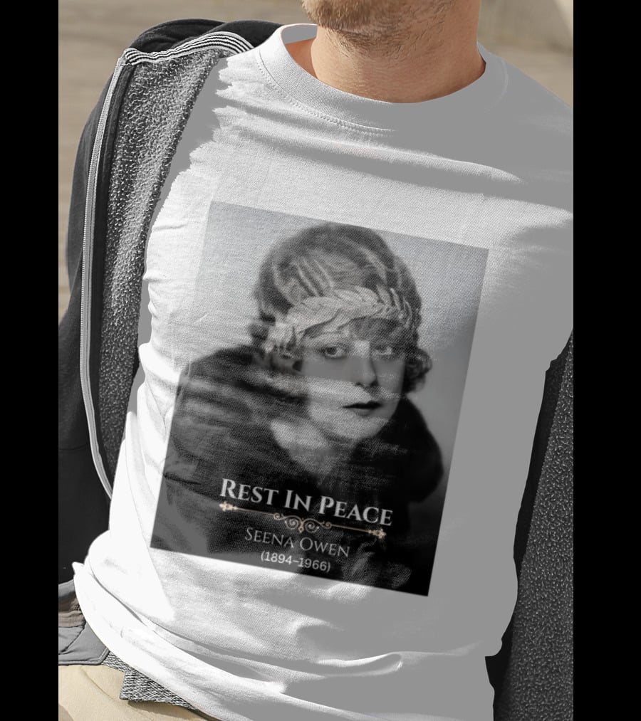 Rest In Peace Seena Owen 1894 1966 Memorial Tribute Vintage Photography T-Shirt