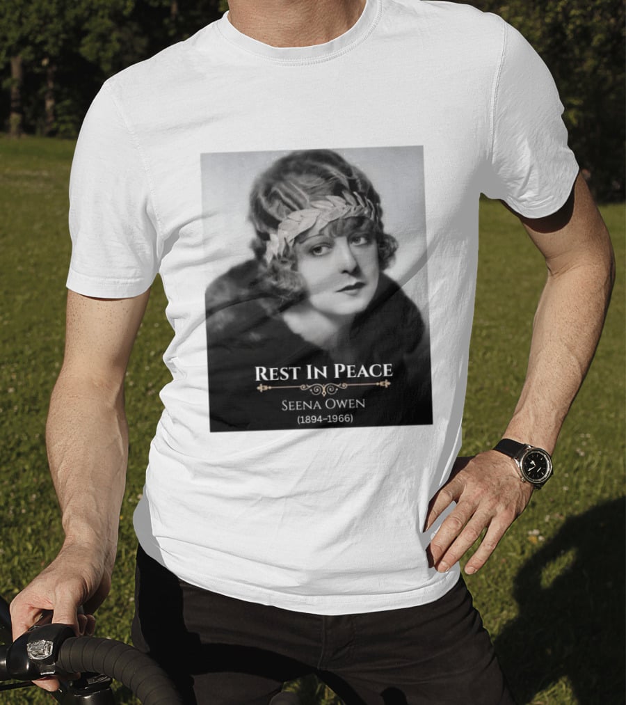 Rest In Peace Seena Owen 1894 1966 Memorial Tribute Vintage Photography T-Shirt