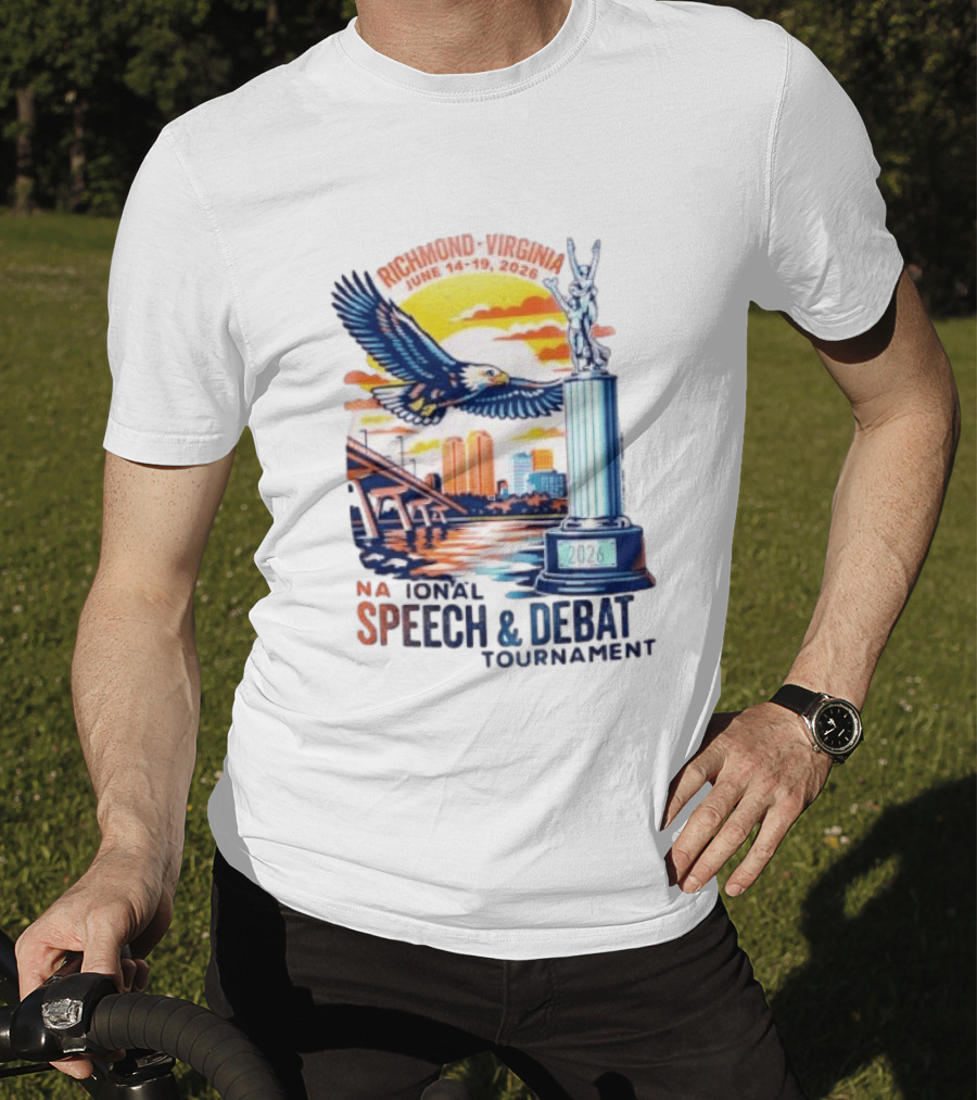 Richmond Virginia National Speech And Debate Tournament June 14 19 2026 Eagle Bridge Statue T-Shirt