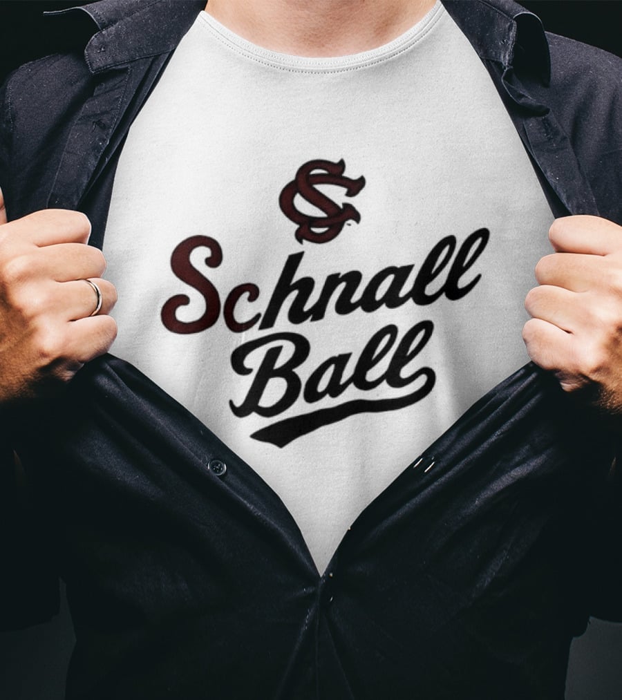 Schnall Ball Bold Script Monogram T-Shirt