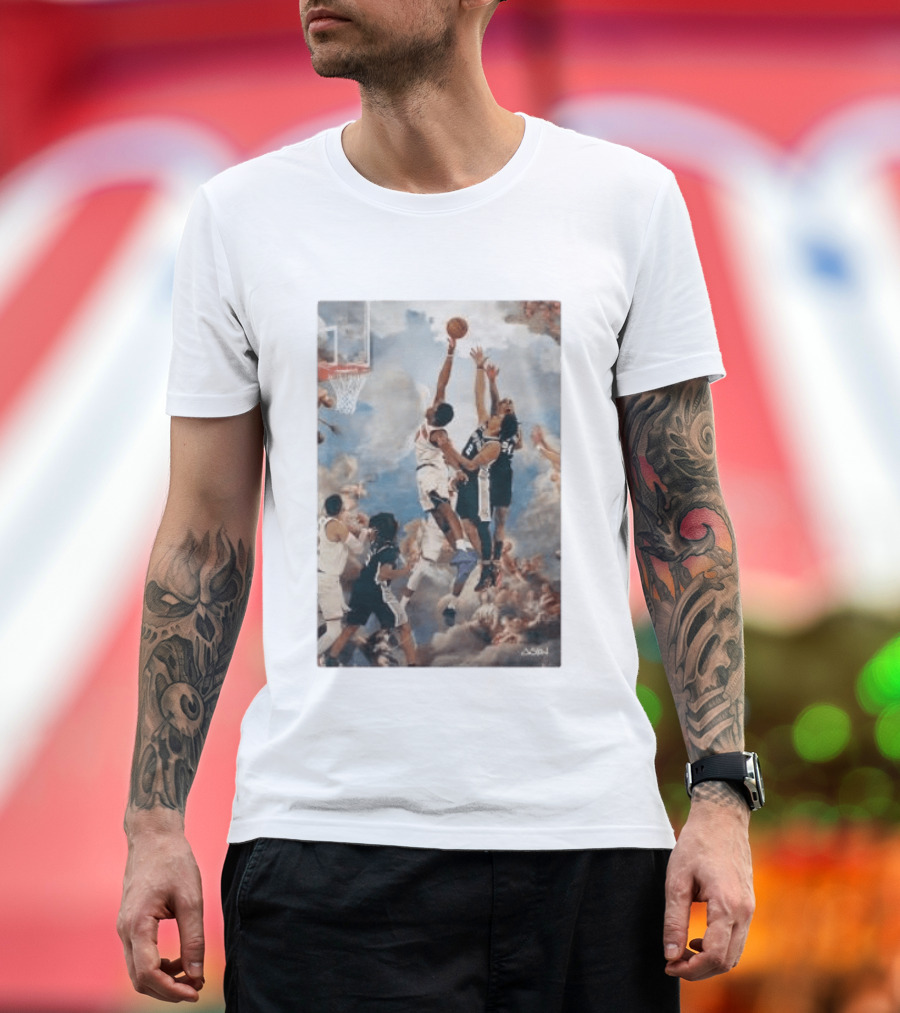 OG Anunoby Slam Dunk Basketball Masterpiece With Cloud T-Shirt