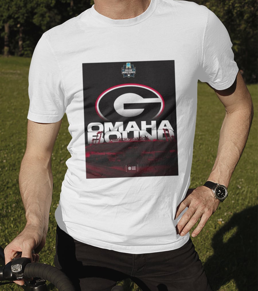 Georgia Bulldogs Omaha Bound College World Series Baseball Hoover Alabama T-Shirt
