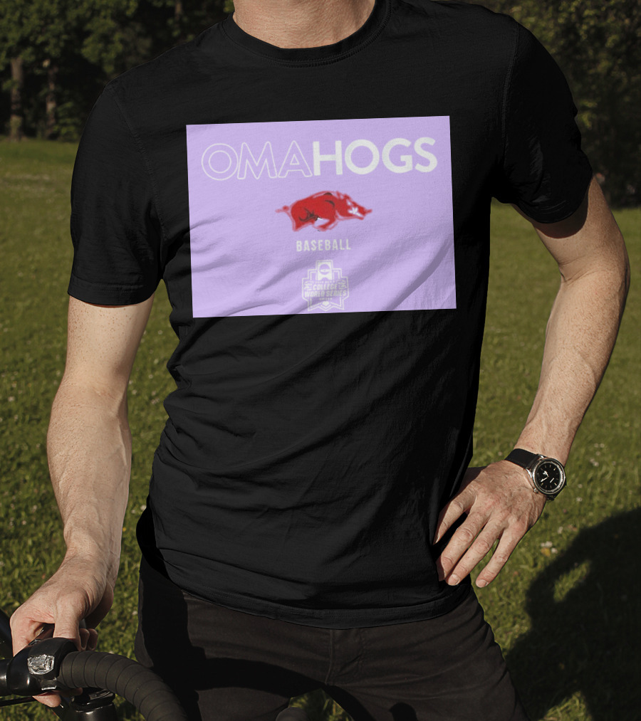 Omahogs Baseball Arkansas 2026 NCAA College World Series T-Shirt