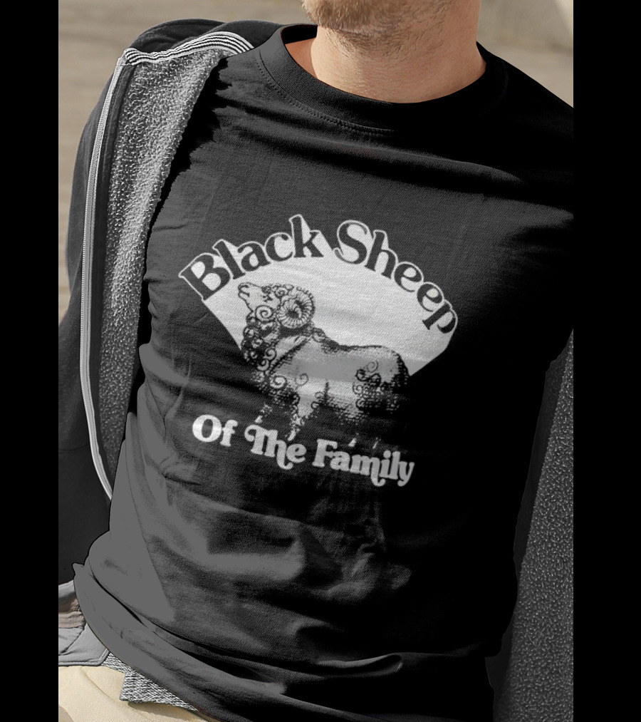 Black Sheep Of The Family Playful Sheep T-Shirt