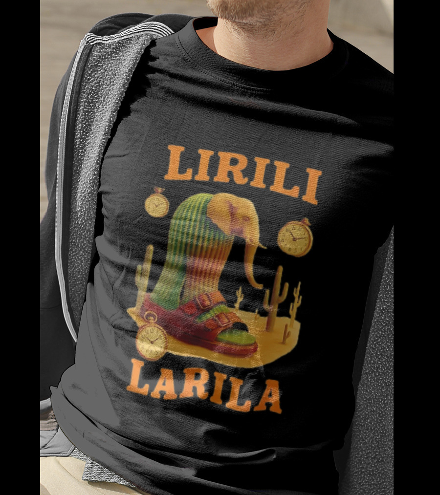 Lirili Larila Elephant Cactus Surreal Art Italian Brand T-Shirt