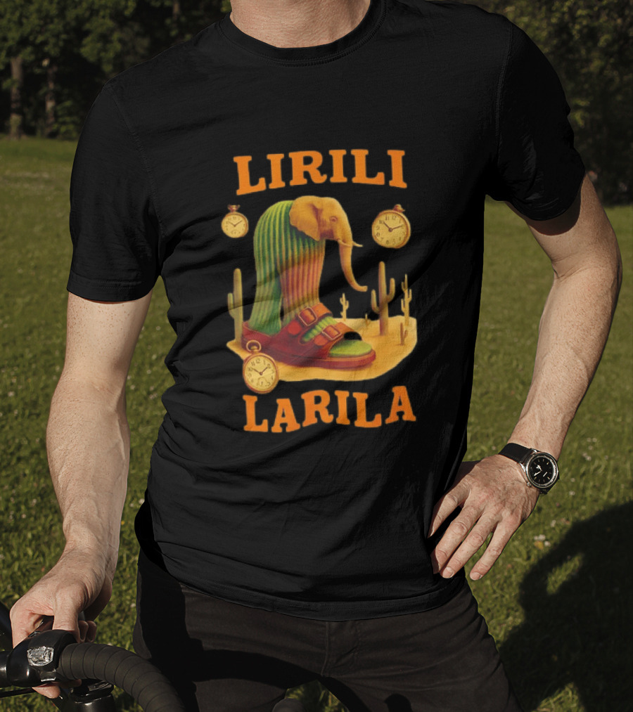 Lirili Larila Elephant Cactus Surreal Art Italian Brand T-Shirt