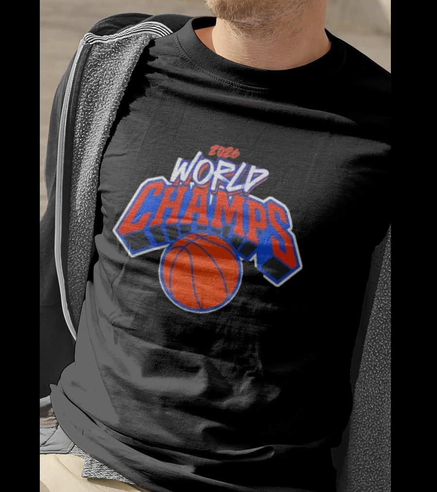 2026 World Champs New York Knicks Basketball T-Shirt