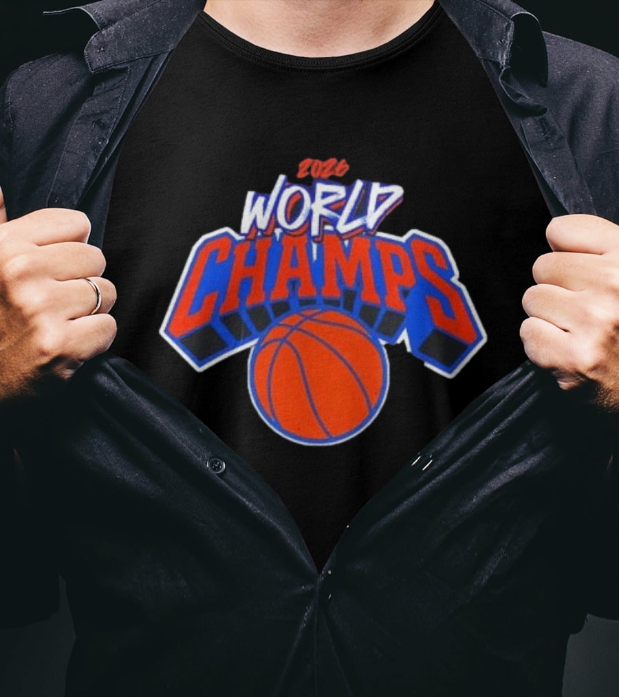 2026 World Champs New York Knicks Basketball T-Shirt