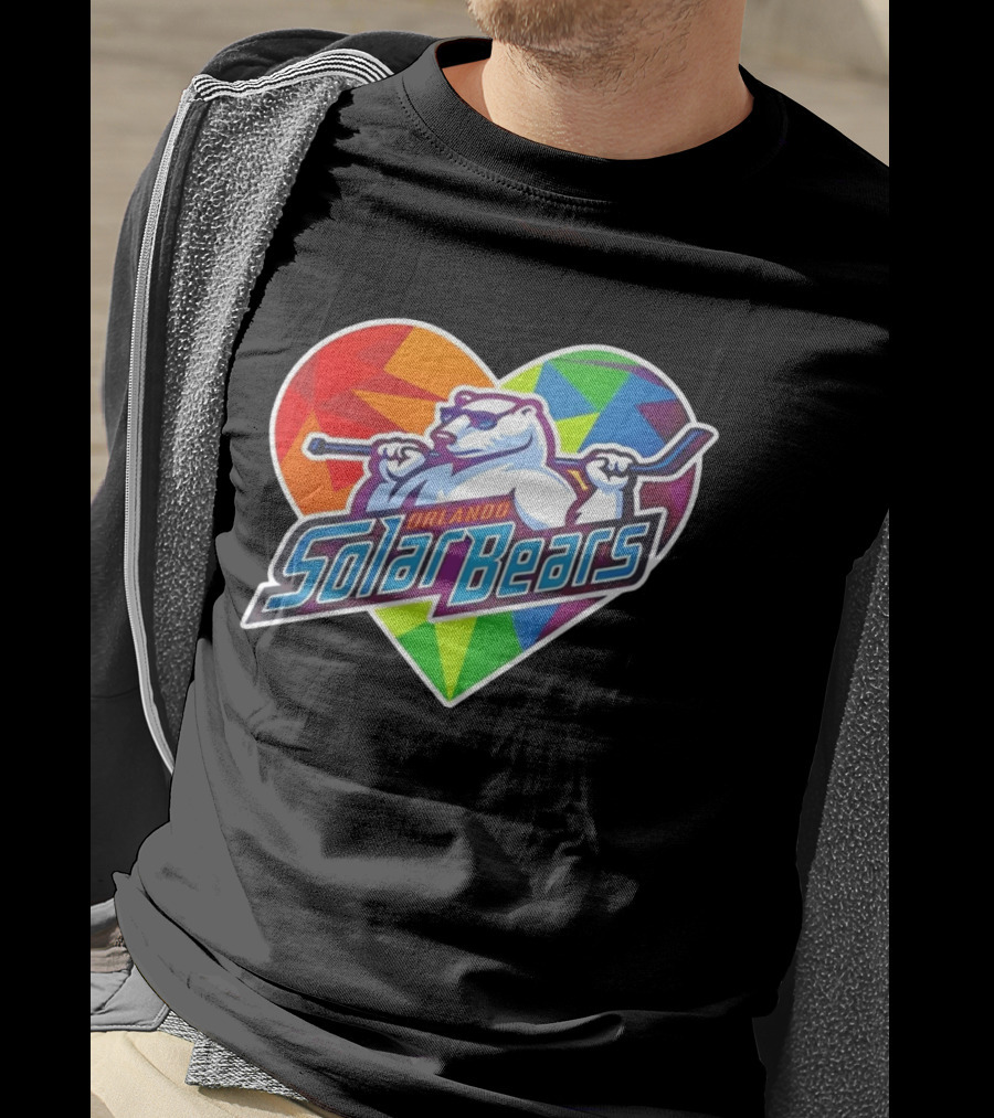 Orlando Solar Bears Pride Night 2026 Heart T-Shirt