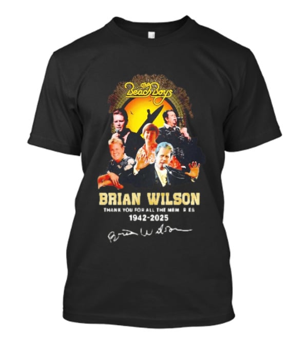 The Beach Boys Brian Wilson Thank You For All The Memories 1942 2026 T-Shirt