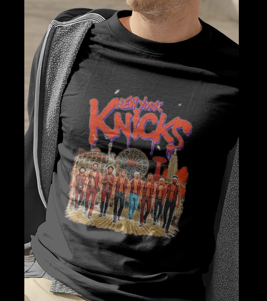 New York Knicks NBA Warriors Wonder Wheel Coney Island T-Shirt