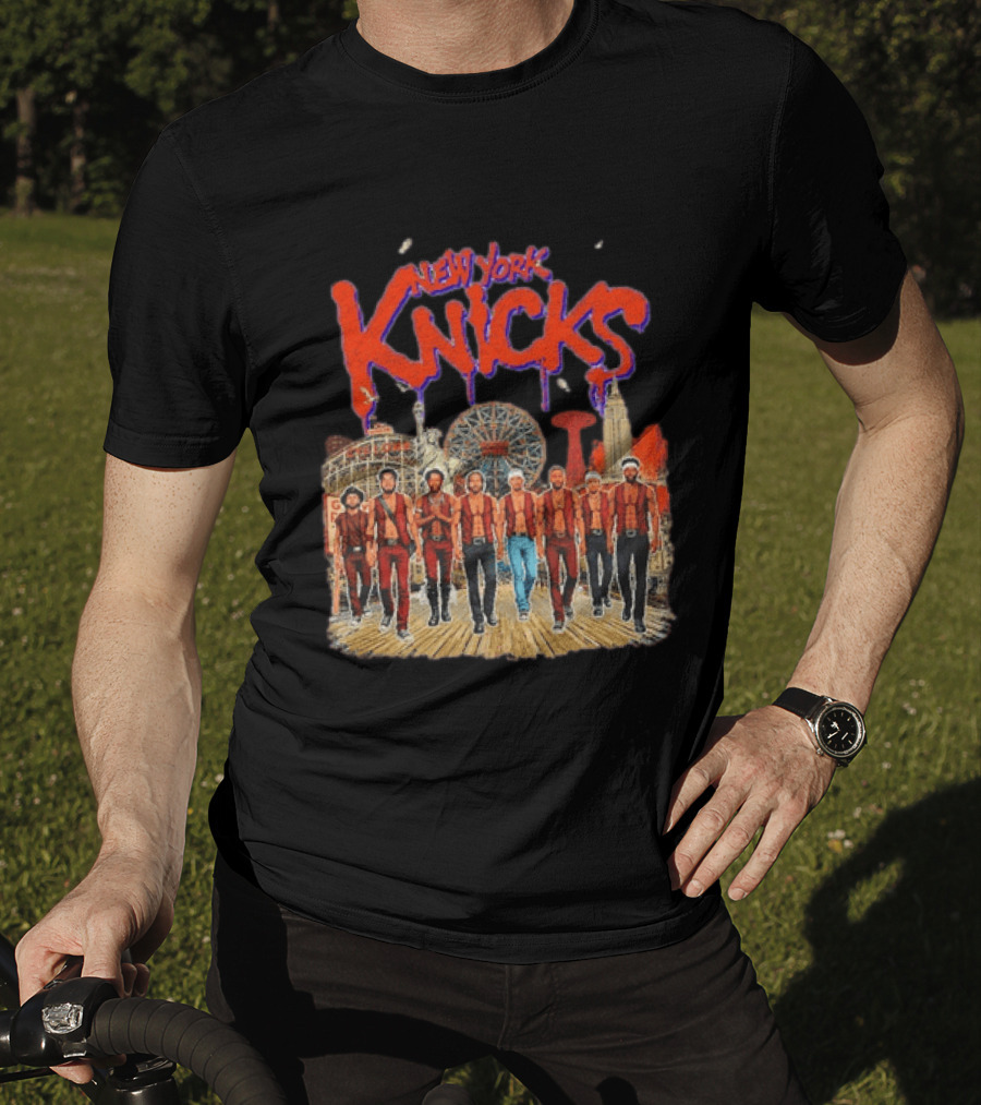 New York Knicks NBA Warriors Wonder Wheel Coney Island T-Shirt