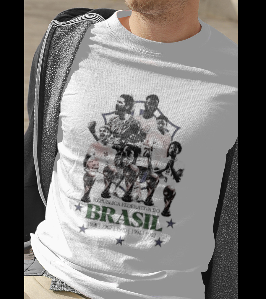Brazil National Football Team Players República Federativa Do Brasil Stars T-Shirt