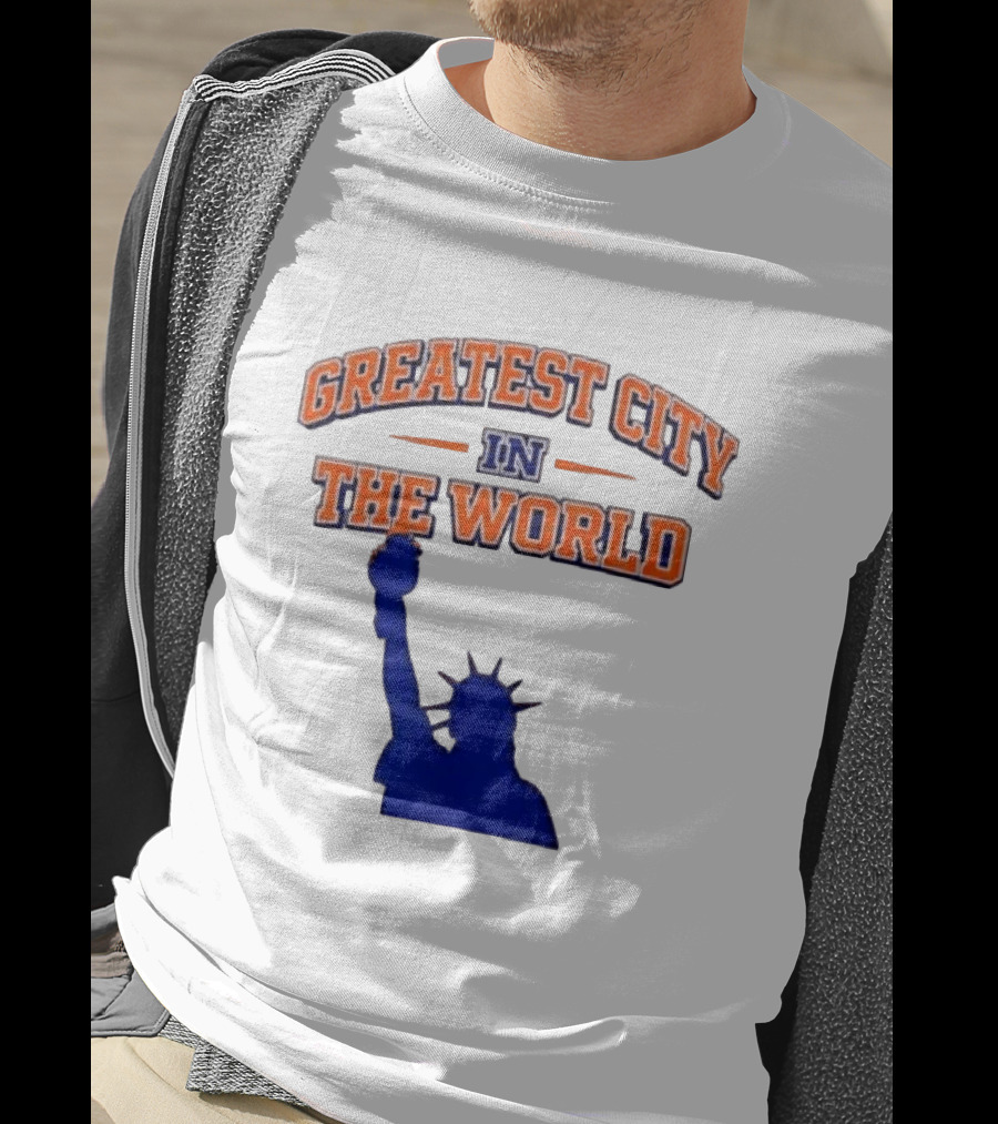 Greatest City In The World New York Knicks Statue Of Liberty T-Shirt