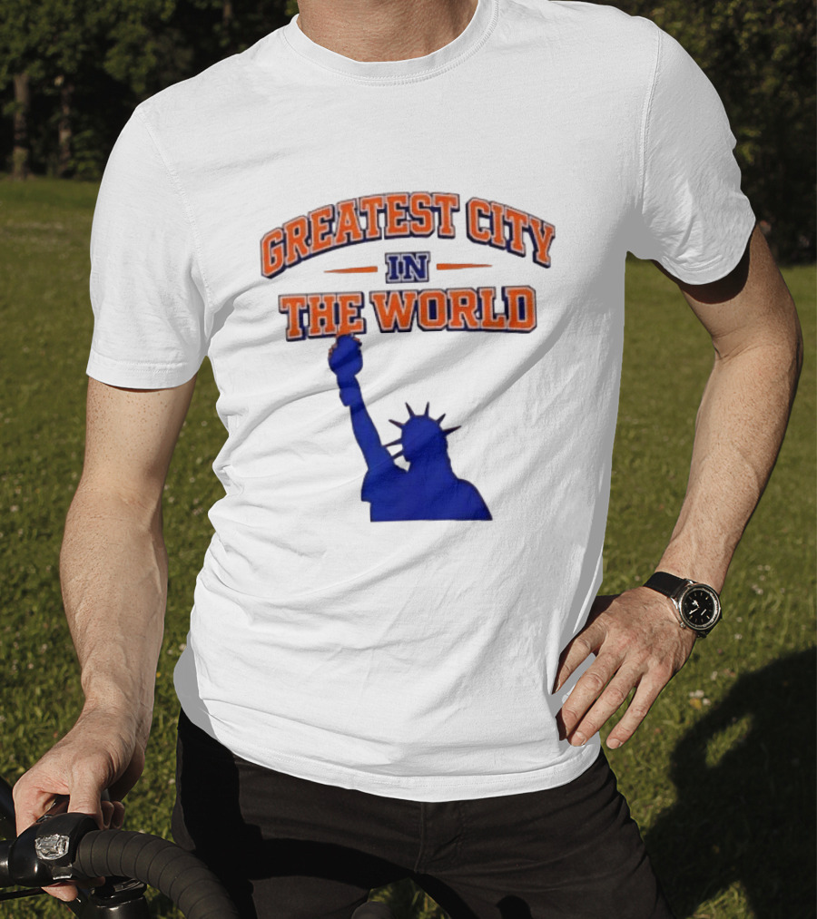 Greatest City In The World New York Knicks Statue Of Liberty T-Shirt