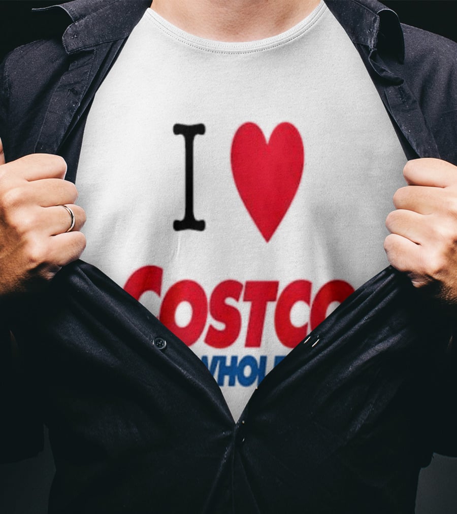 I Love Costco Wholesale Red Heart T-Shirt