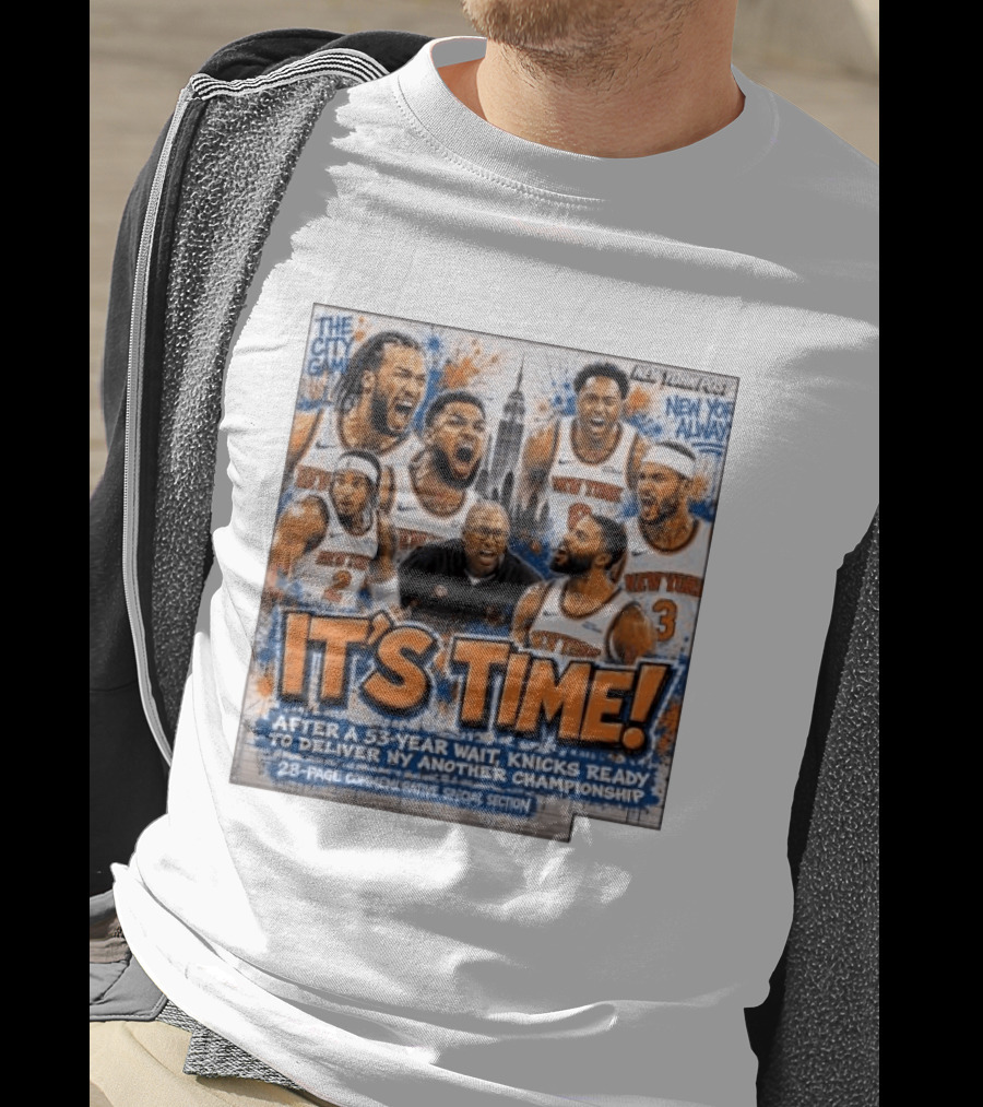 New York Knicks Time Championship Celebration City Game 53 Year Wait T-Shirt