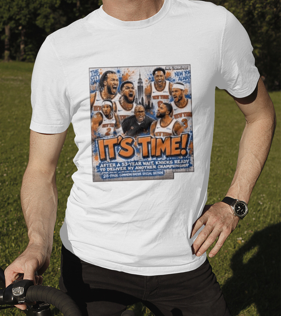 New York Knicks Time Championship Celebration City Game 53 Year Wait T-Shirt