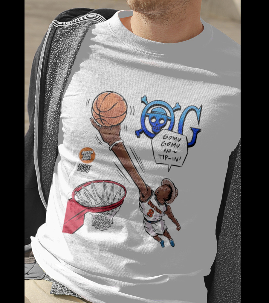 Kemba Walker New York Knicks Gomu Gomu No Tip In Basketball Manga T-Shirt