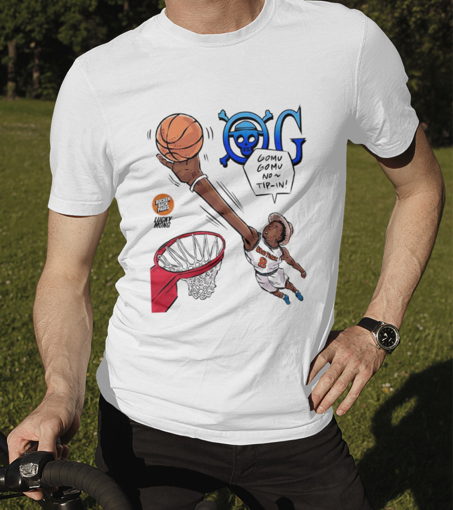 Kemba Walker New York Knicks Gomu Gomu No Tip In Basketball Manga T-Shirt