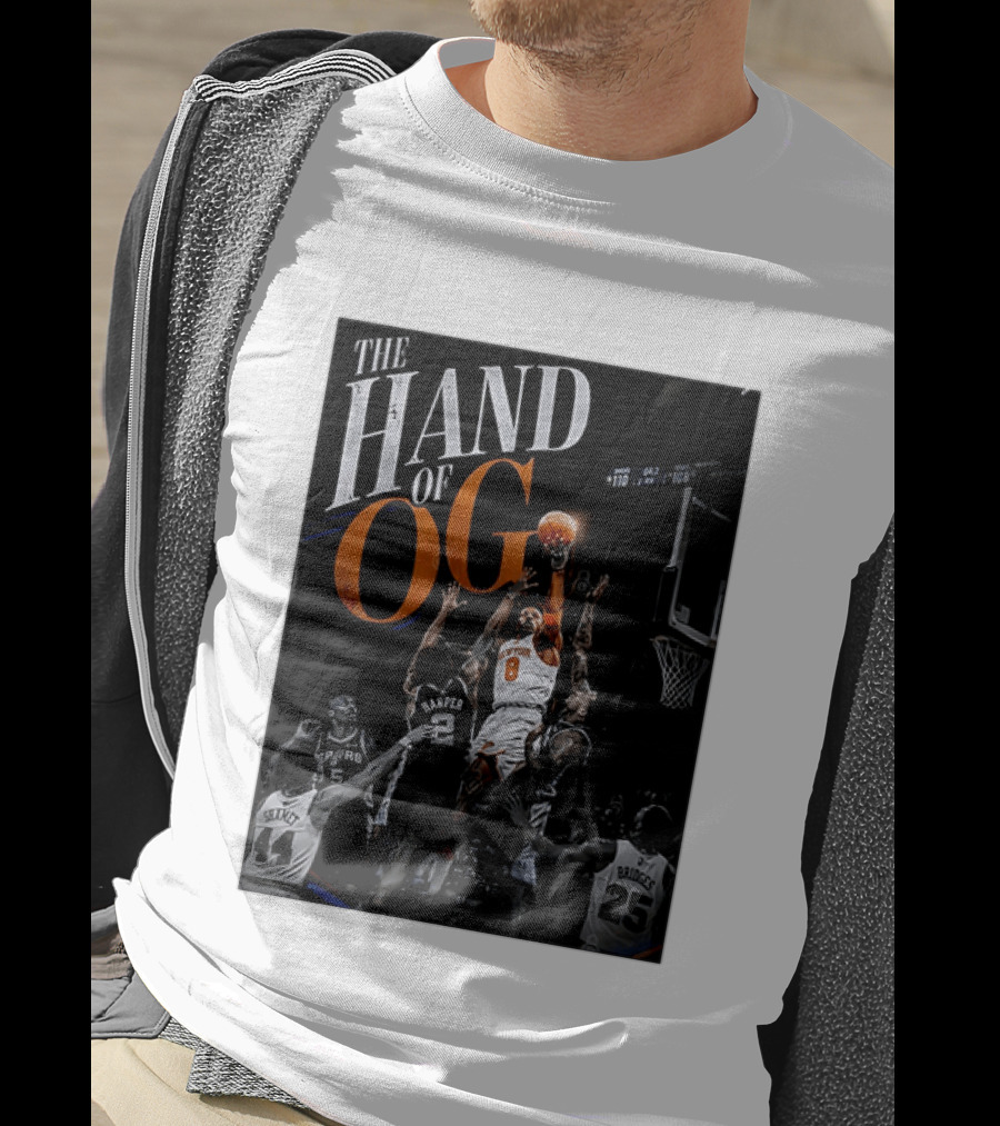 The Hand Of OG Anunoby New York Knicks NBA Basketball Player 2026 T-Shirt