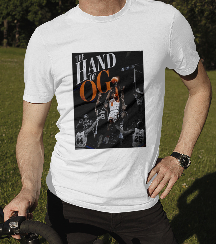 The Hand Of OG Anunoby New York Knicks NBA Basketball Player 2026 T-Shirt