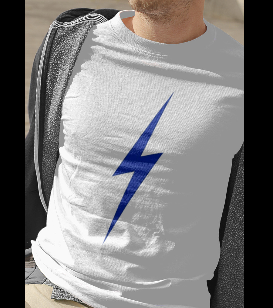 OKC Lightning Bolt Blue Power Energy T-Shirt