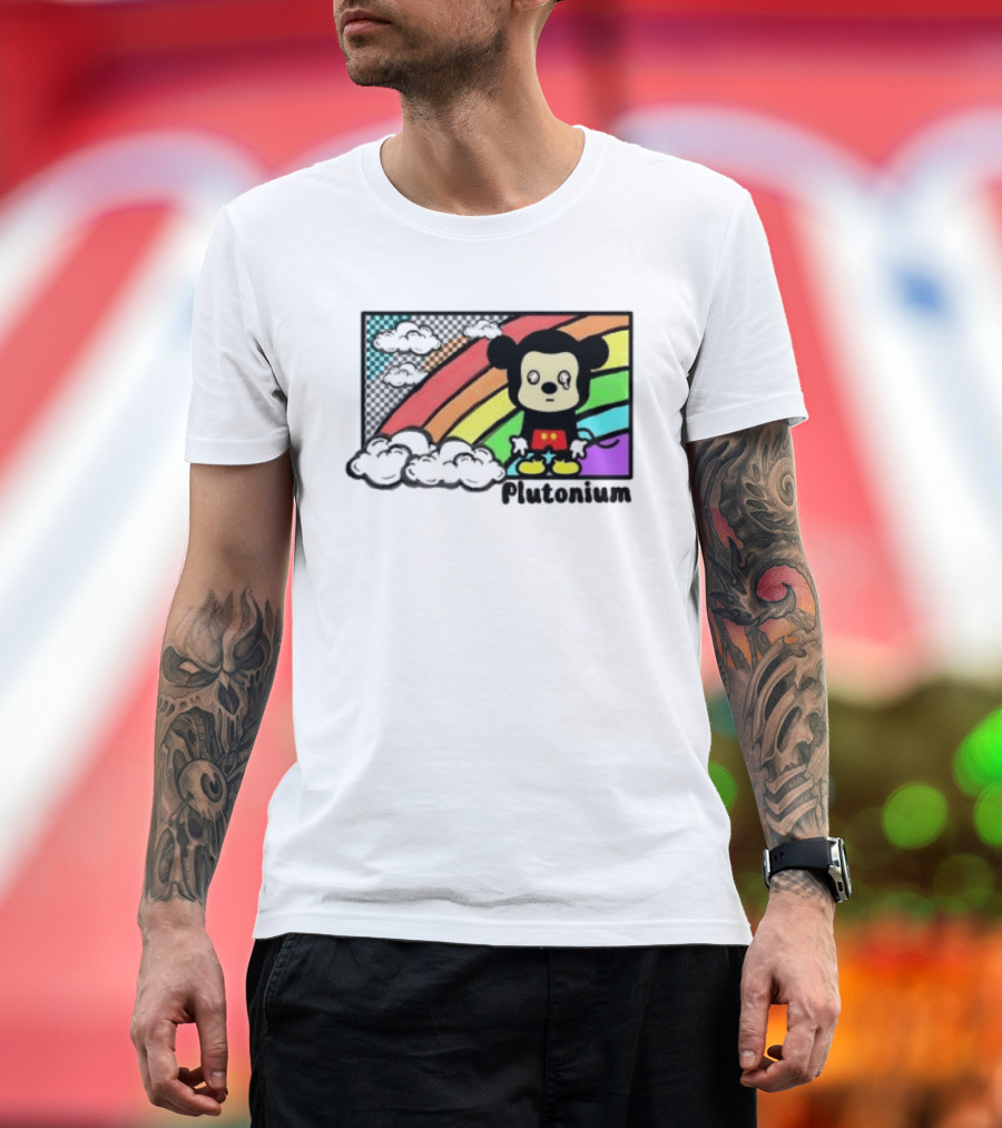 Rainbow Tears Plutonium Pride Mickey Mouse T-Shirt