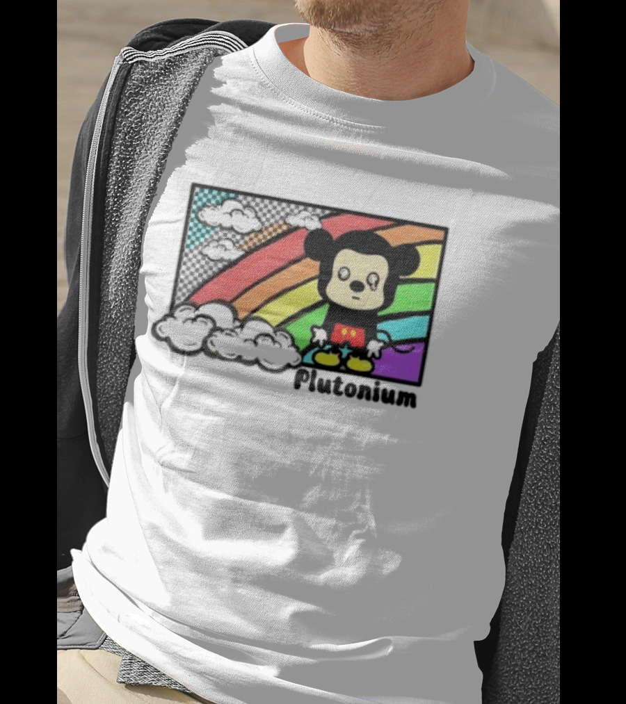 Rainbow Tears Plutonium Pride Mickey Mouse T-Shirt
