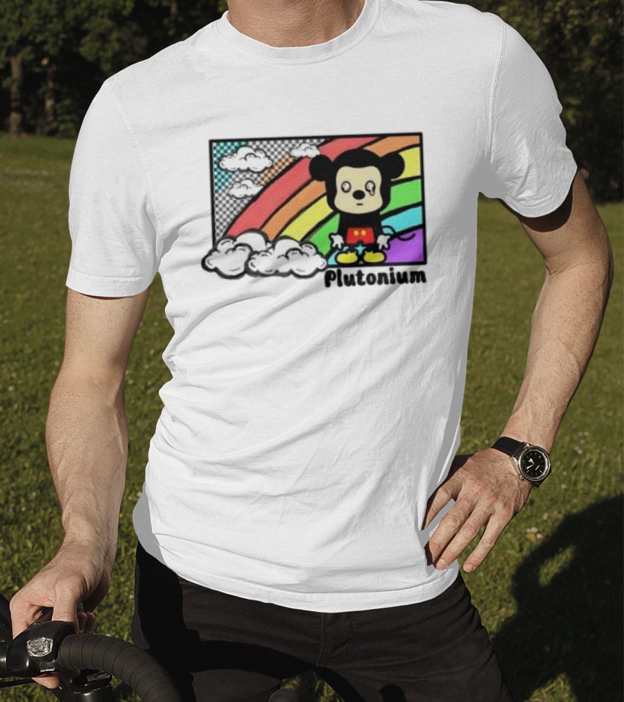 Rainbow Tears Plutonium Pride Mickey Mouse T-Shirt