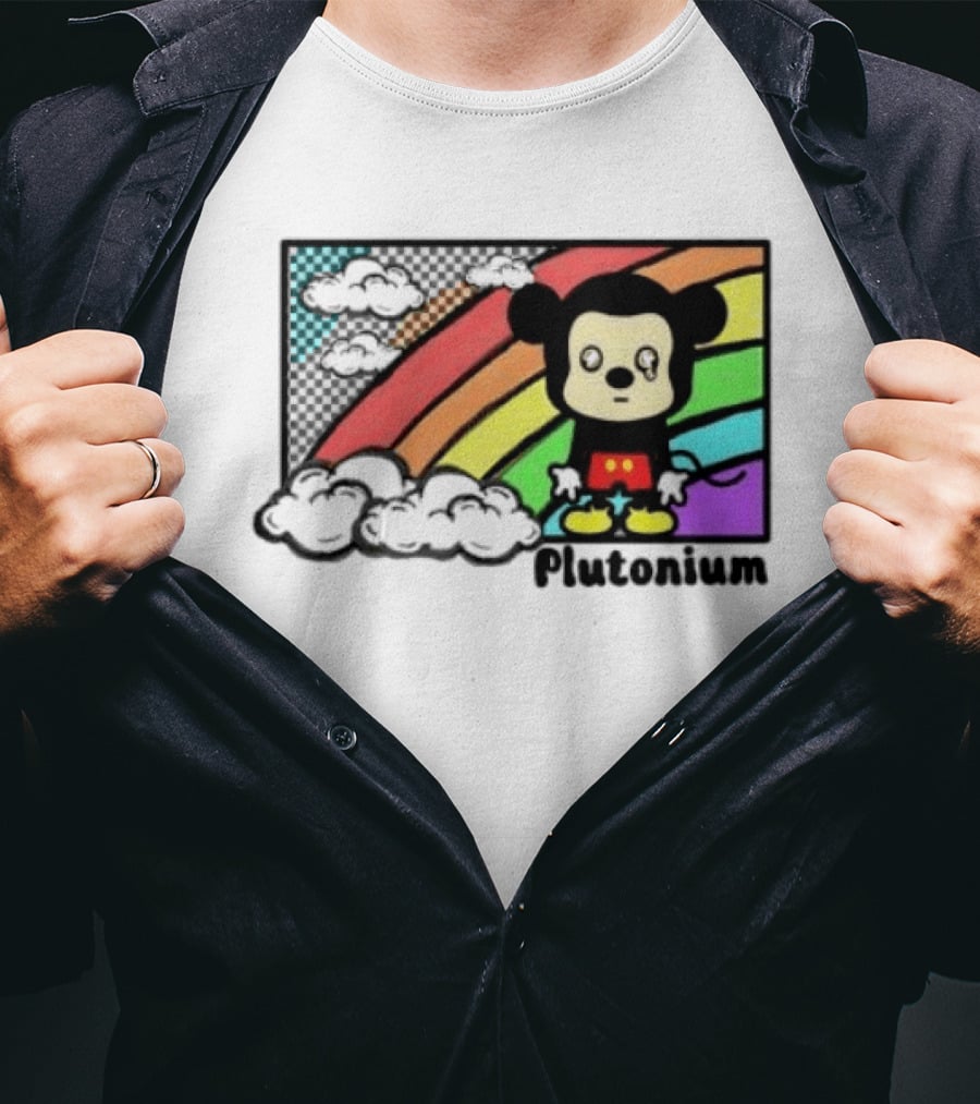 Rainbow Tears Plutonium Pride Mickey Mouse T-Shirt