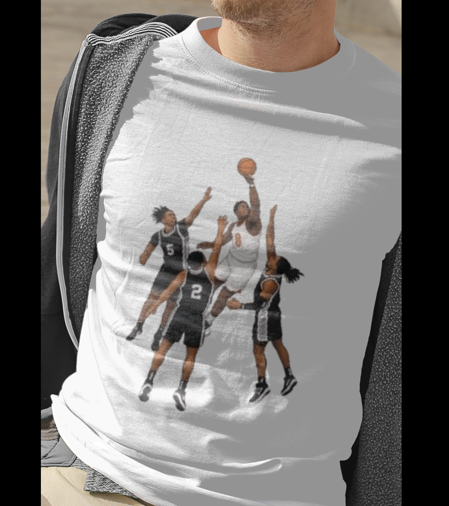 The Hand Of OG Anunoby Basketball Moment With White And Black Jersey Players T-Shirt
