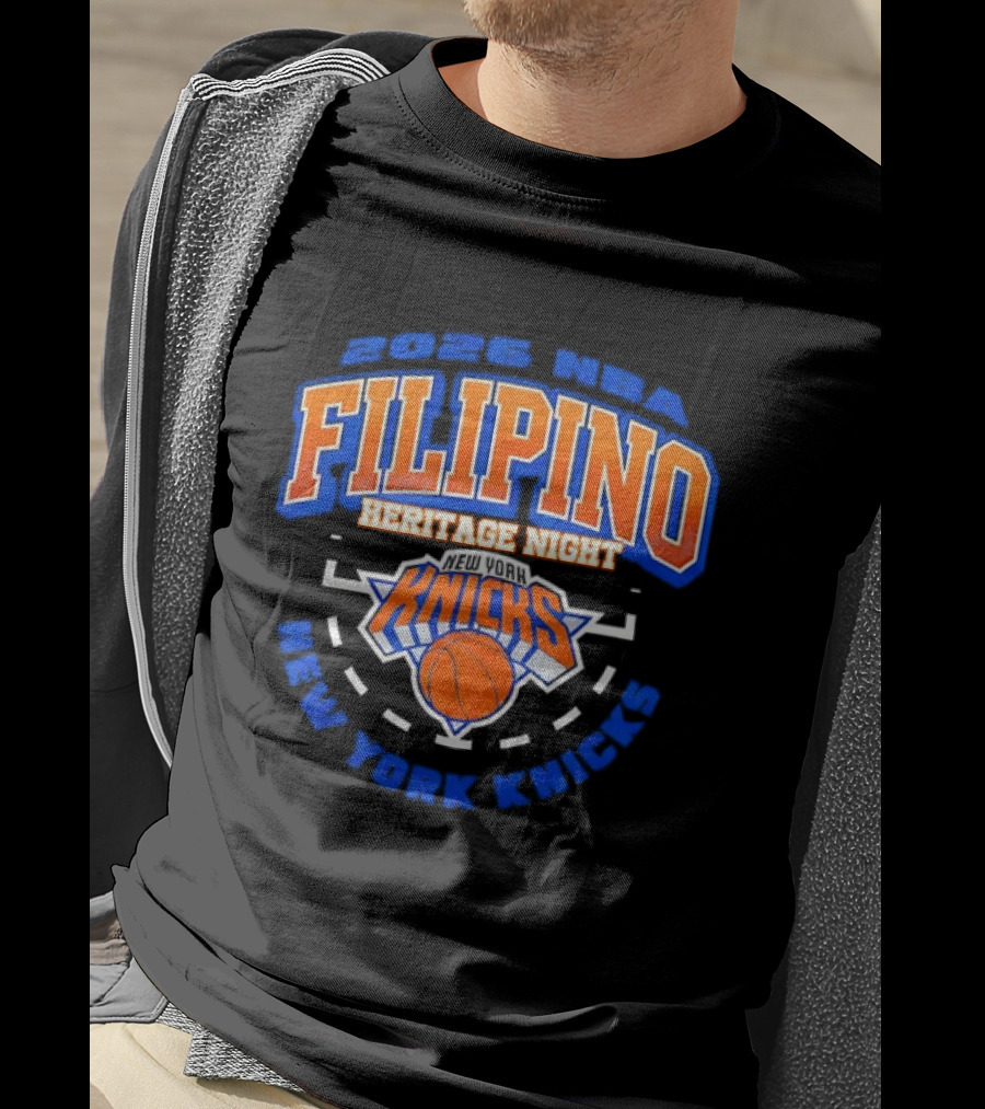 2026 NBA Filipino Heritage Night New York Knicks T-Shirt