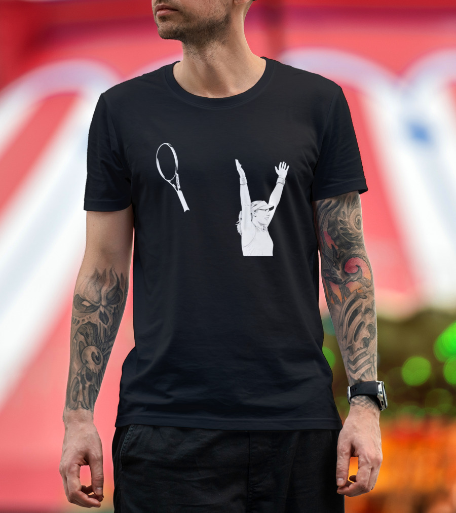 Babolat Tennis Player Celebration Arms Raised Victory T-Shirt