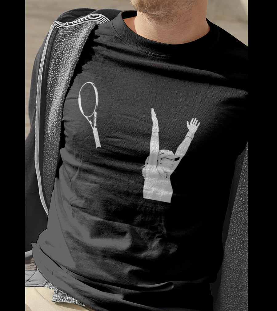 Babolat Tennis Player Celebration Arms Raised Victory T-Shirt