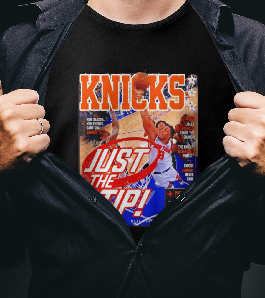 New York Knicks Just The Tip Brunson Leads The Charge Madison Square Garden T-Shirt