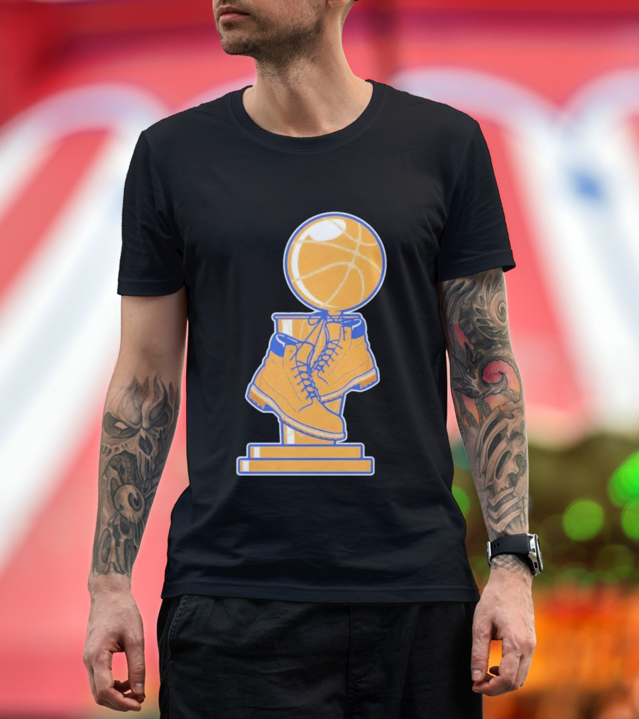 NY Basketball Trophy Timberland Boots T-Shirt