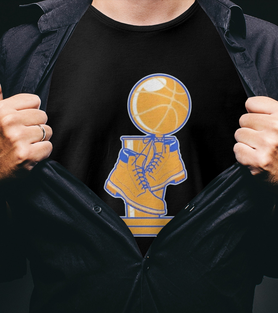 NY Basketball Trophy Timberland Boots T-Shirt